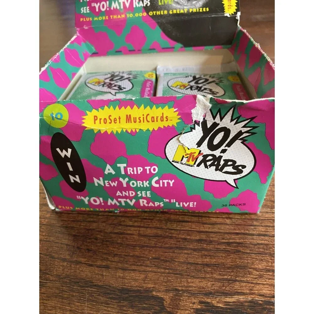 MTV Yo Raps 1991 1 pack of 10 cards HIP HOP